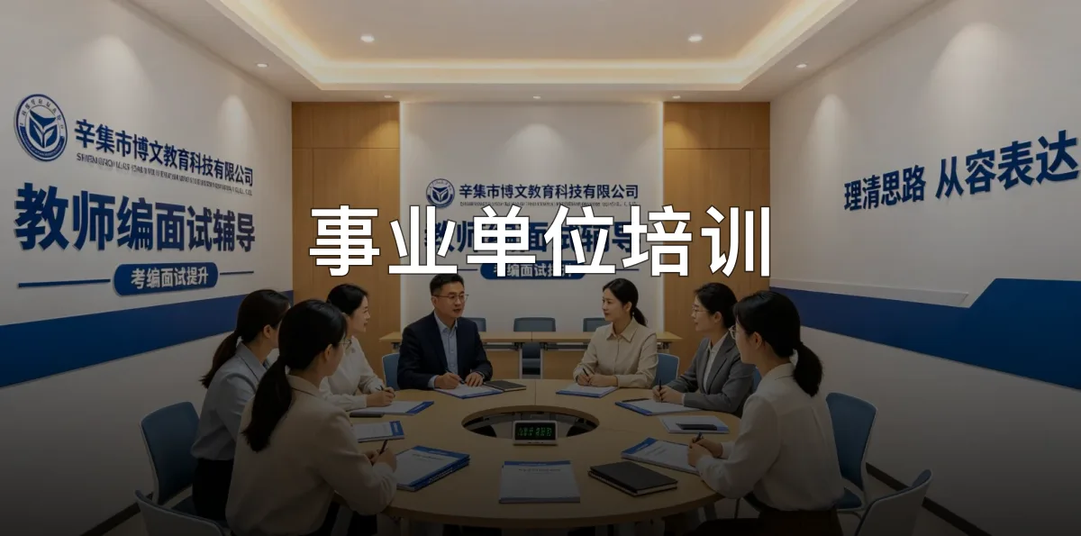 事业单位培训 · 辛集市博文教育科技有限公司官方服务认证