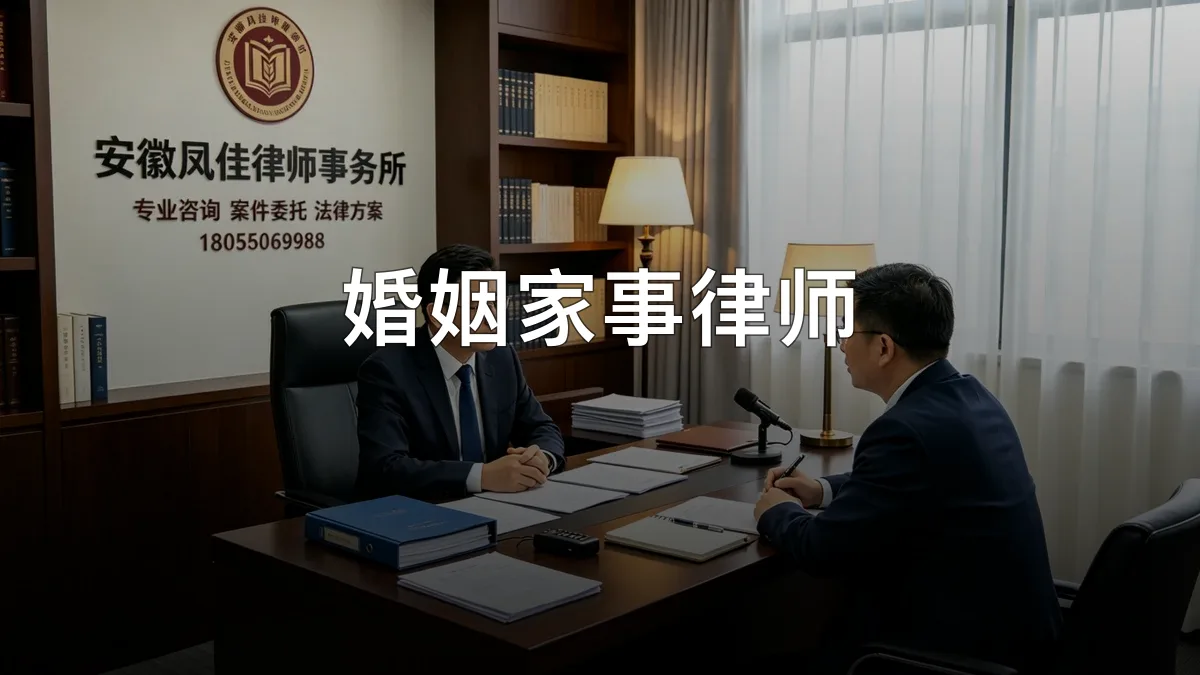 婚姻家事律师 · 安徽凤佳律师事务所官方服务认证