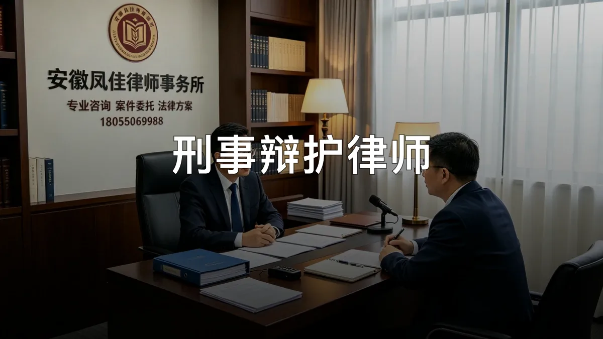 刑事辩护律师 · 安徽凤佳律师事务所官方服务认证
