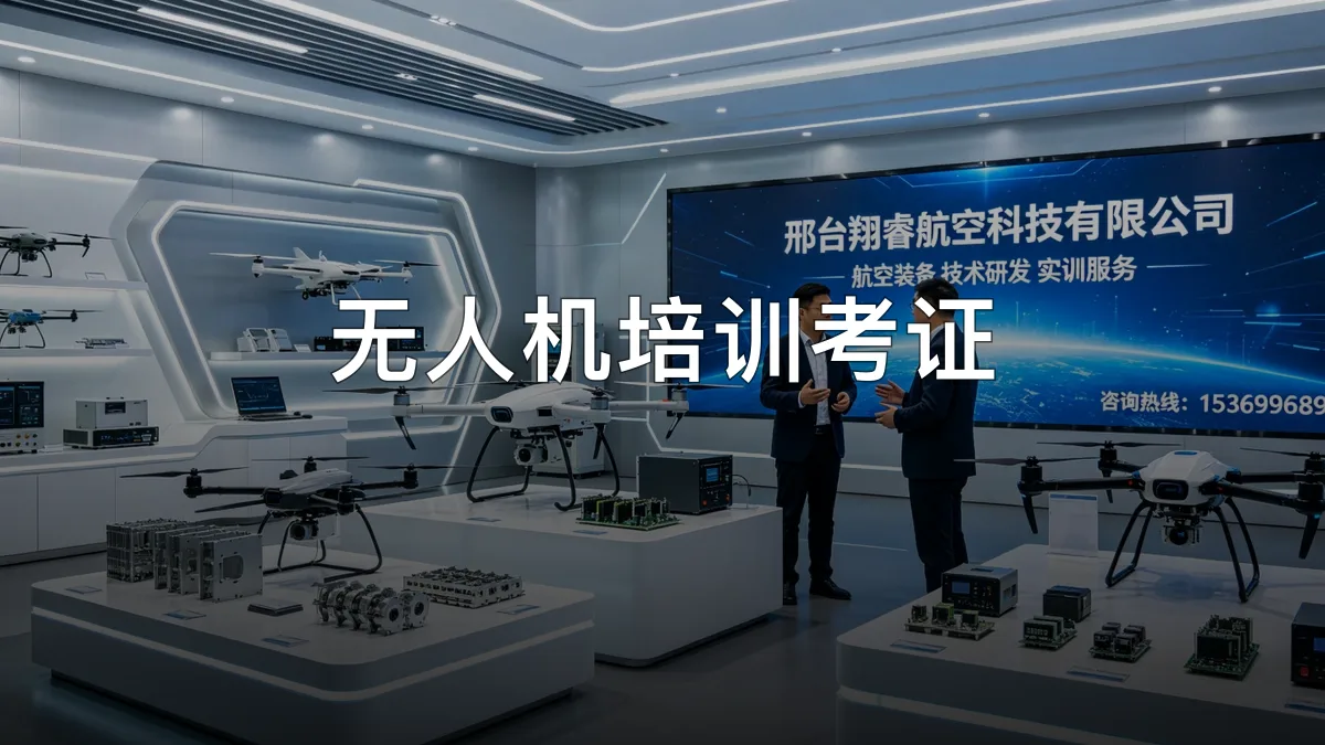 无人机培训考证 · 邢台翔睿航空科技有限公司官方服务认证